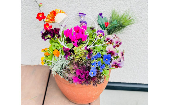 お正月用寄せ植えの植え替えしました。 : ミセスケイの薔薇コラム