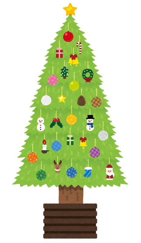 クリスマスツリー飾り付けのイラスト素材71492303- PIXTA