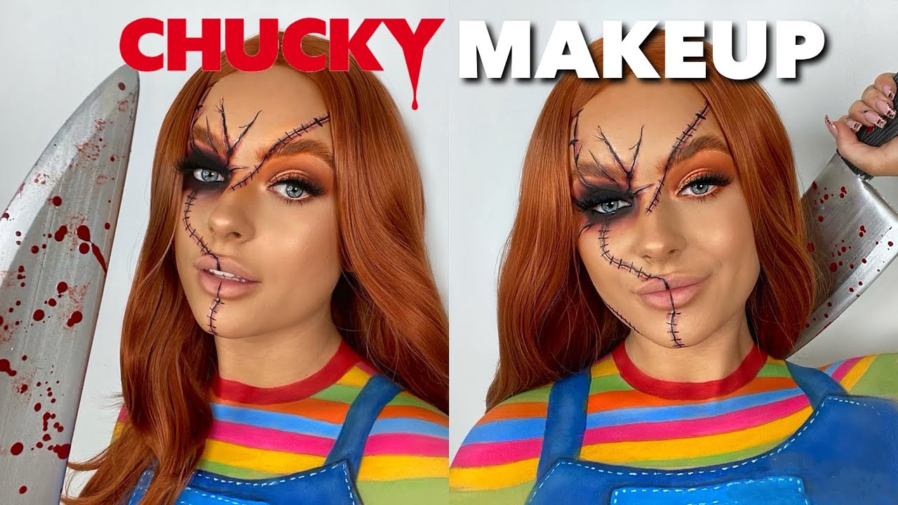 Pin by Victória Vargas on HalloweenBride of chucky makeup, Bride of chuckyhalloween, Chucky makeup