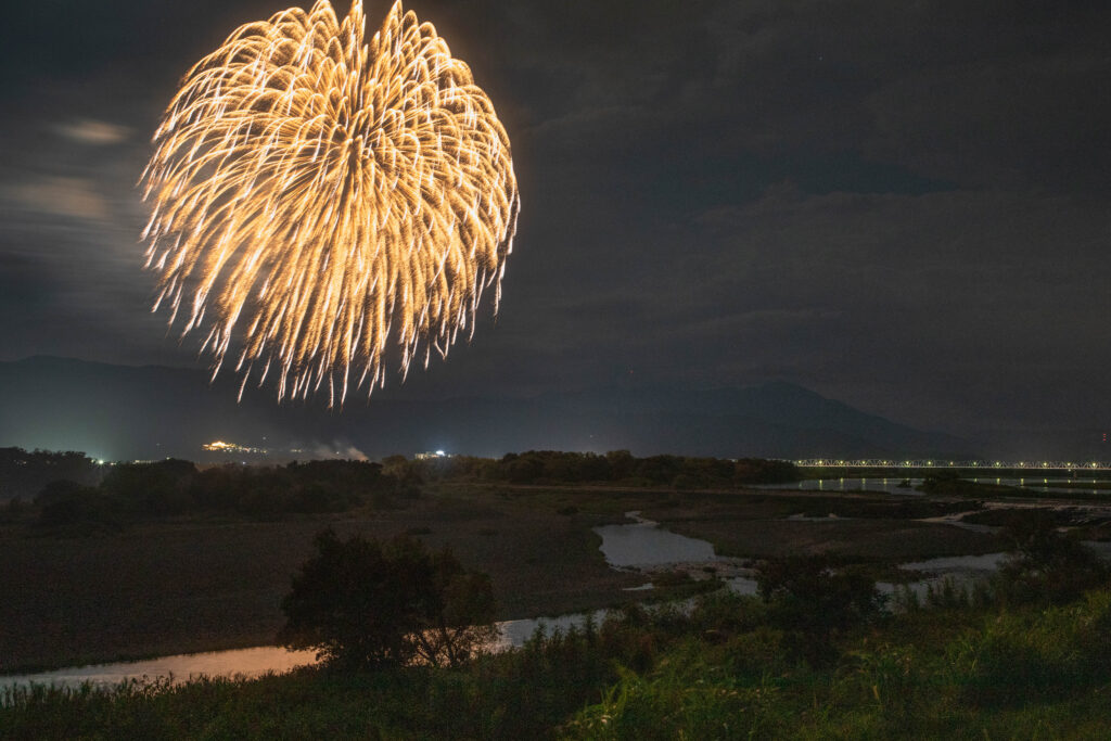 花火 打ち上げ花火 花火大会 しだれ柳のイラスト素材 - PIXTA