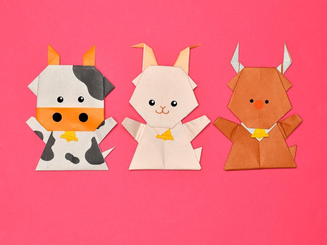 折り紙で作る可愛いクリスマスベルリボンの折り方