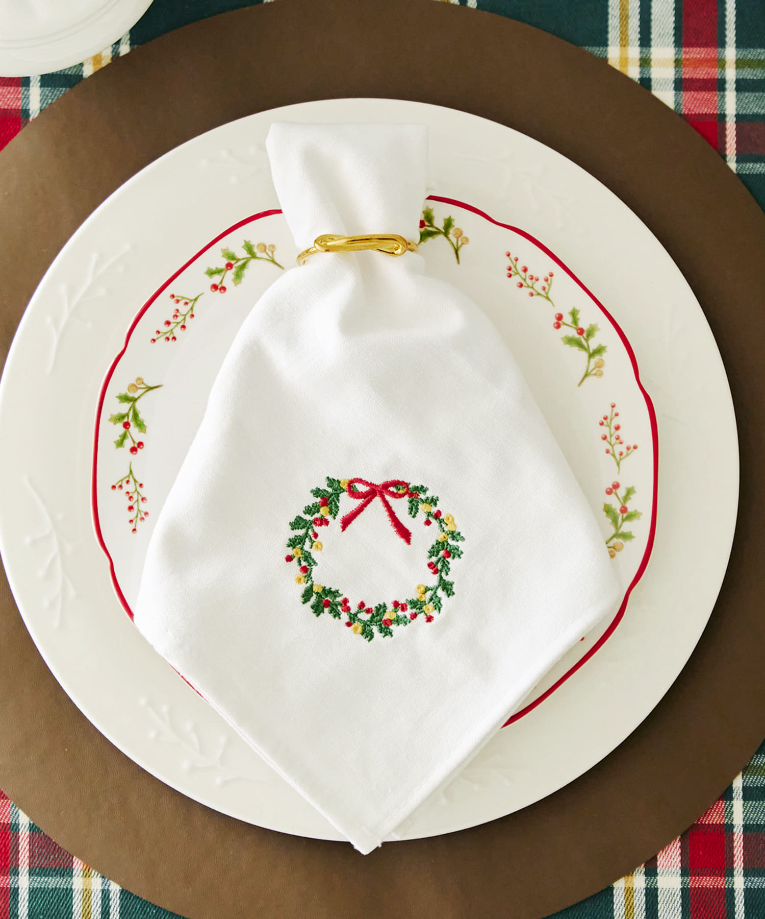 スリーコインズ 星型リング付きテーブルナプキン クリスマス ディナー パーティ用品 スリーコインズの離乳食