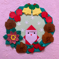 折り紙冬リース＊ポインセチア リース ケロティ 只今、発送まで10〜15日通販 10669064Creema クリーマ