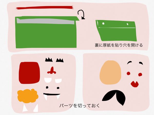 今年の節分飾りhorarimaの手作り日記