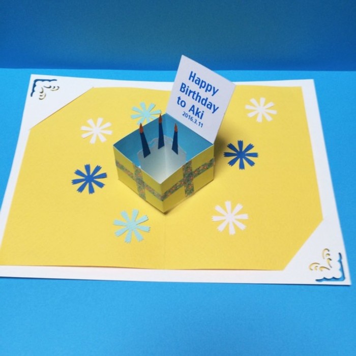 飛び出す仕掛けが楽しい♪ポップアップカードの作り方 - ペーパークラフト - クチュリエブログ