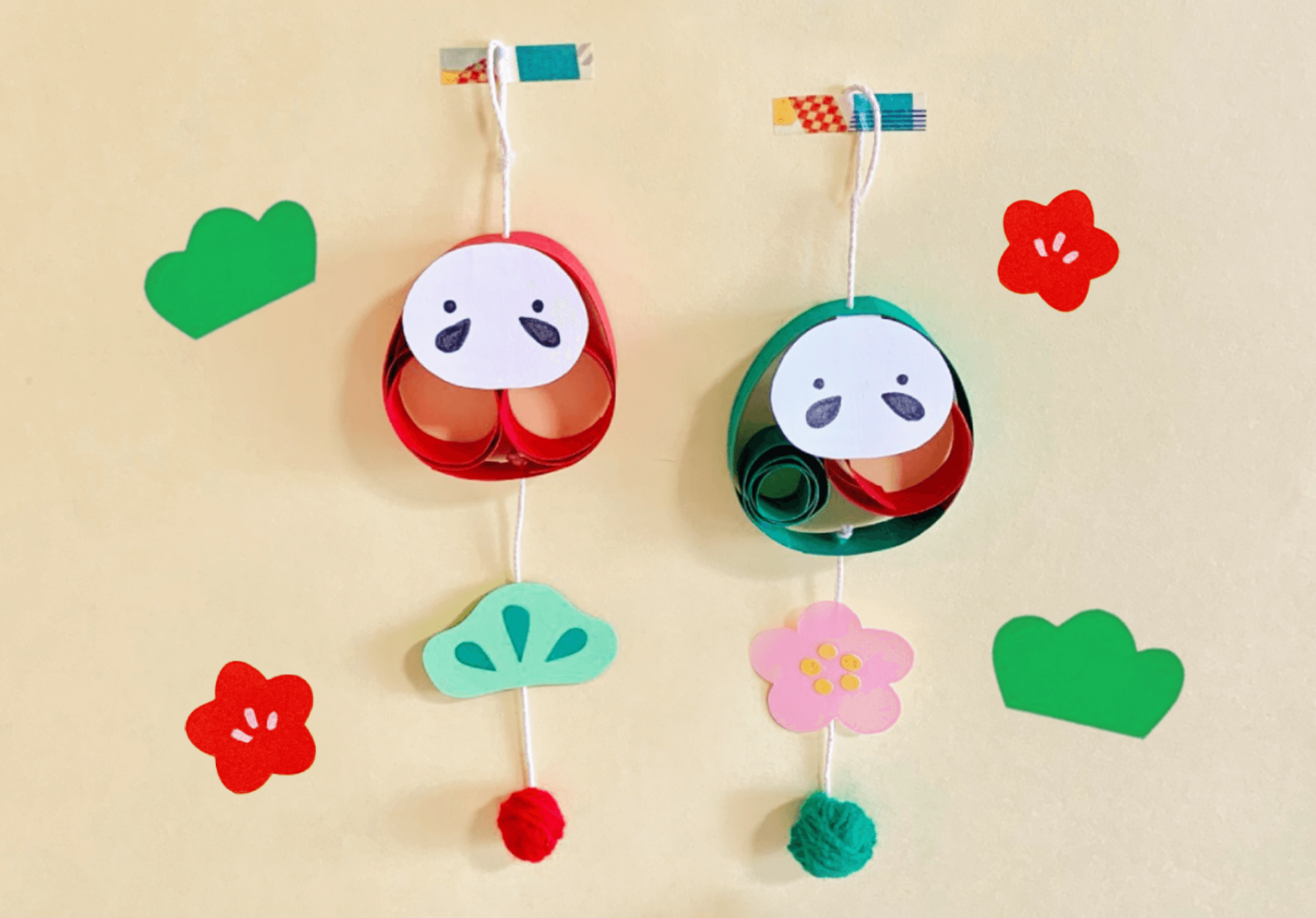 壁面製作 保育製作 製作キット 正月 書き初め 型紙 保育製作キット販売☺︎ 通販 18674950Creema クリーマ