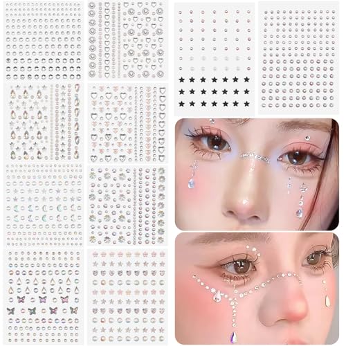 夏祭り 顔 キラキラシールTikTok