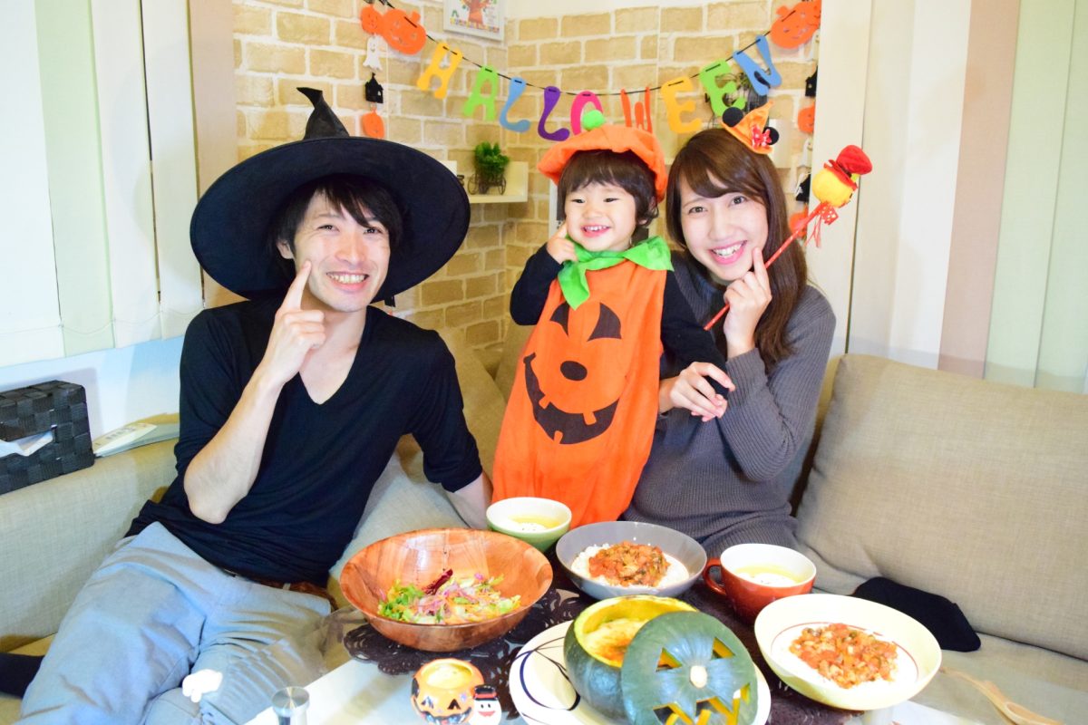 子どもたちのハロウィンパーティーテーブル♪ COTTA STYLE 連載kameyo 料理家 かめ代