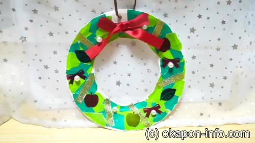 クリスマスリース簡単手作りおもちゃの作り方 工作図鑑