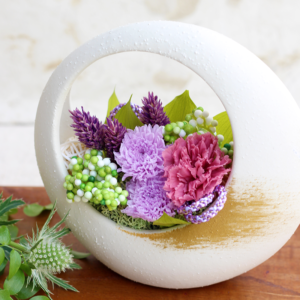 敬老の日に贈る花エーデルワイス 花の贈り物フラワーギフト通販 花宅配 水戸市