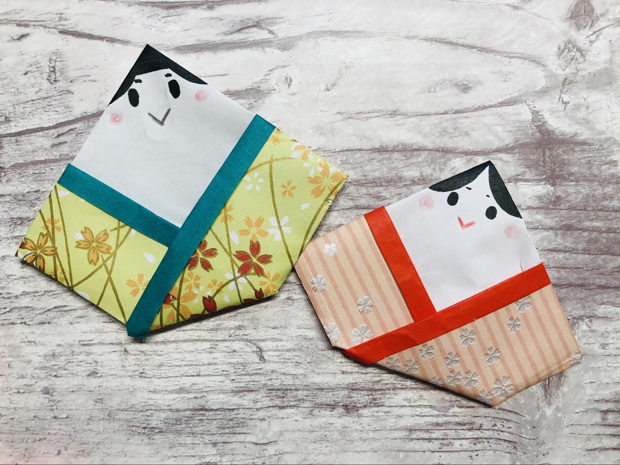 ひなまつりのリース飾り創作折り紙 カミキィ