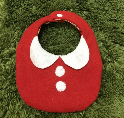 赤ちゃんのクリスマススタイ手作り♪フェルトで簡単ハンドメイド - まるっとほーむ