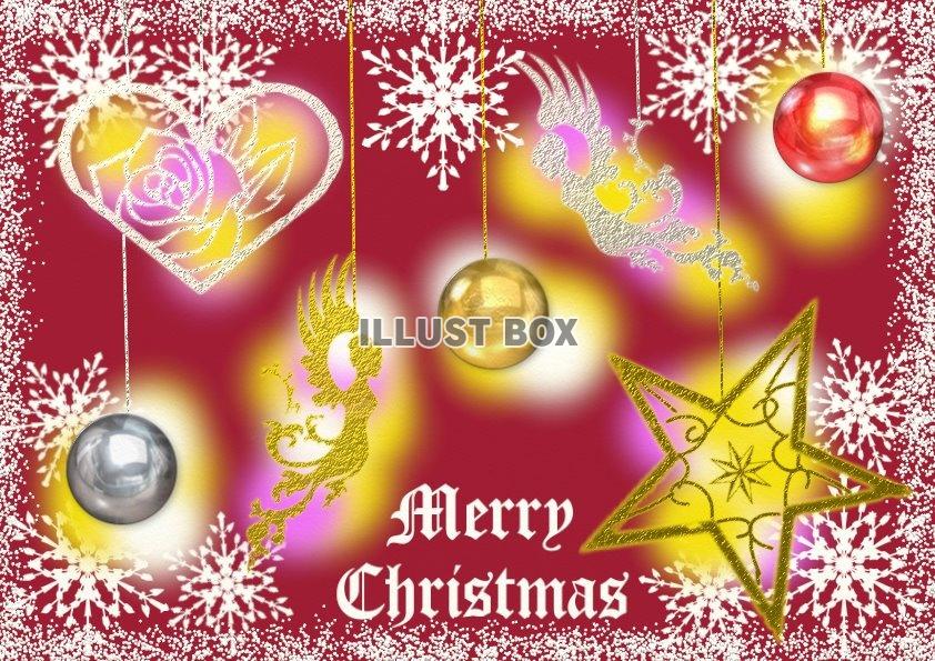 赤と緑のフレームとトナカイクリスマスカードテンプレート - ポストカード・イラスト素材サイト イラストareiraPostcardtemplate