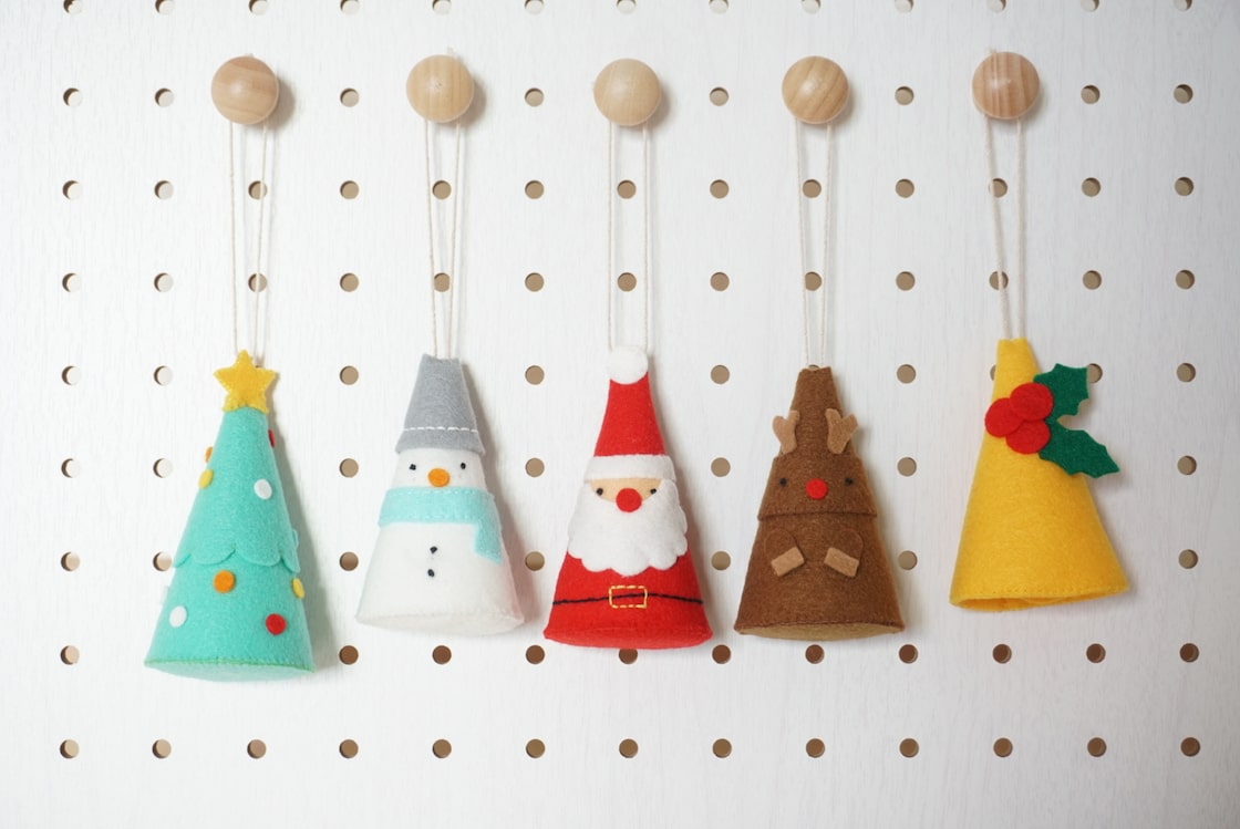 無料型紙 縫わないので子どもでも簡単！接着剤を使ってクリスマス向けオーナメントを手作りする方法♪SAKURA PRESS株式会社サクラクレパス