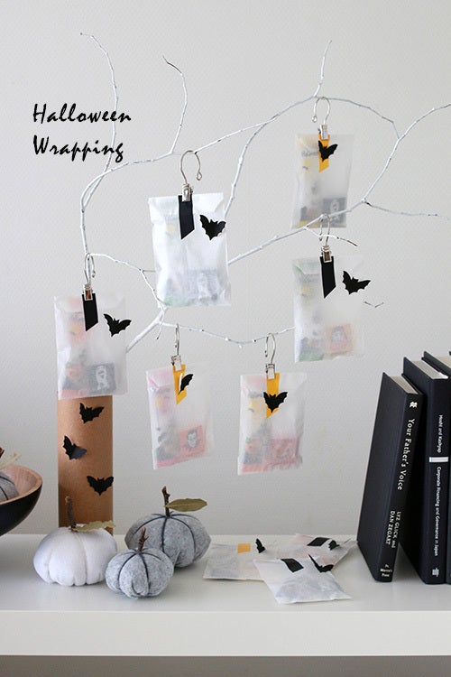 シールで簡単アレンジ！ハロウィンのラッピング方法Domani