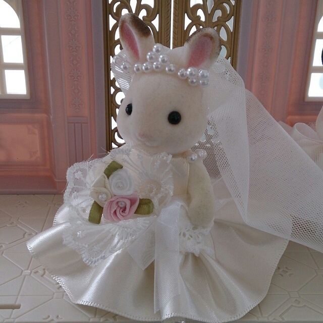 シルバニアファミリー ウェディング 結婚式 新郎新婦 赤ちゃんペアセット人形・ドールおもちゃ