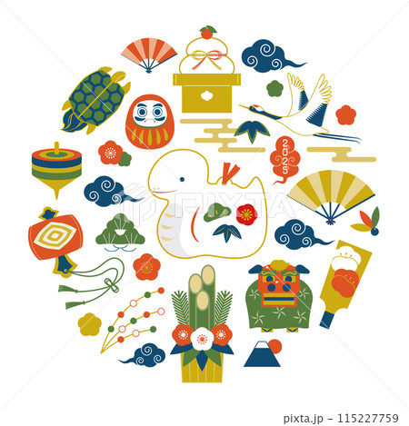 2025巳年 年末年始&お正月のイラスト無料で使えるイラストサイト – フリー素材Illustrator Factory