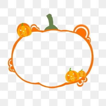 ハロウィン かぼちゃラインフレーム☆透過PNG無料イラスト素材素材ラボ