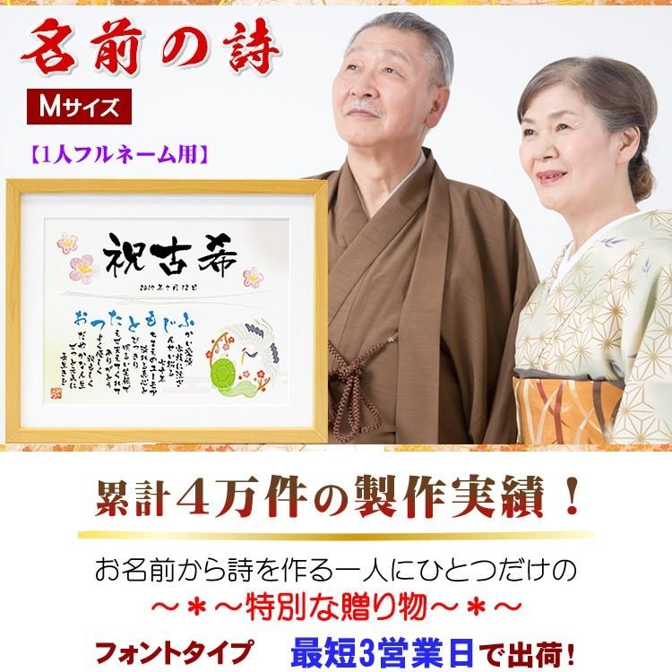 還暦のお祝いにお名前つむぎ詩 ボードMサイズ- 似顔絵やポエムのプレゼントつむぐ言葉