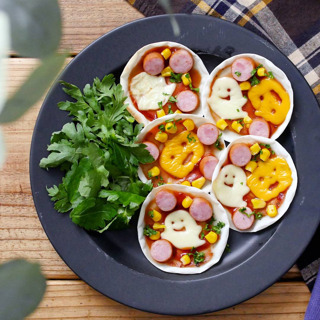 サンキュに掲載！ハロウィンオムライス弁当ぱおのおうちで世界ごはん☆