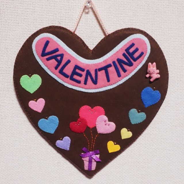 フェルト💕バレンタインハート飾りの通販 by takachan's shopラクマ