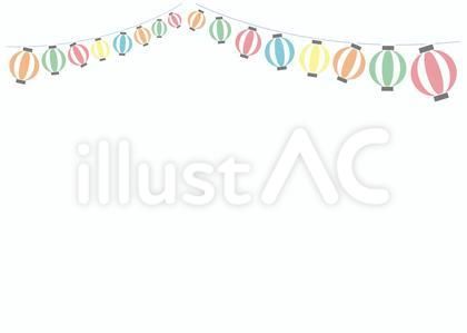 お祭り フレーム 1色 イラスト素材6022401- フォトライブラリ