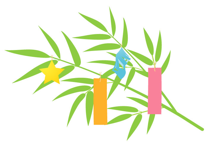 フリーイラスト七夕の笹飾りと天の川の背景でアハ体験GAHAG著作権フリー写真・イラスト素材集 - GAHAG著作権フリー 写真・イラスト素材集