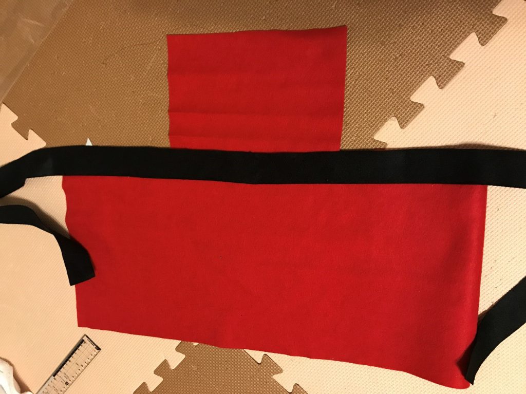 サンタポンチョ 子供のクリスマス衣装の作り方How to make children's Christmas costumes