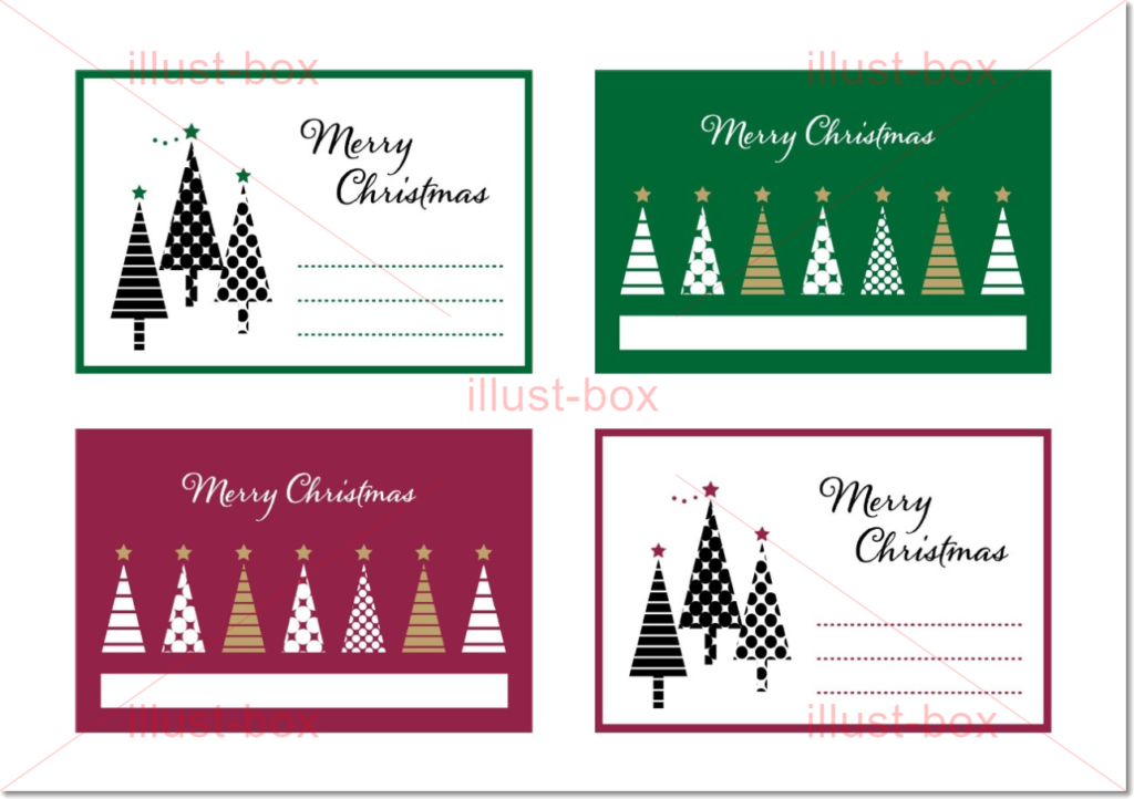 簡単オシャレなクリスマスカードの描き方