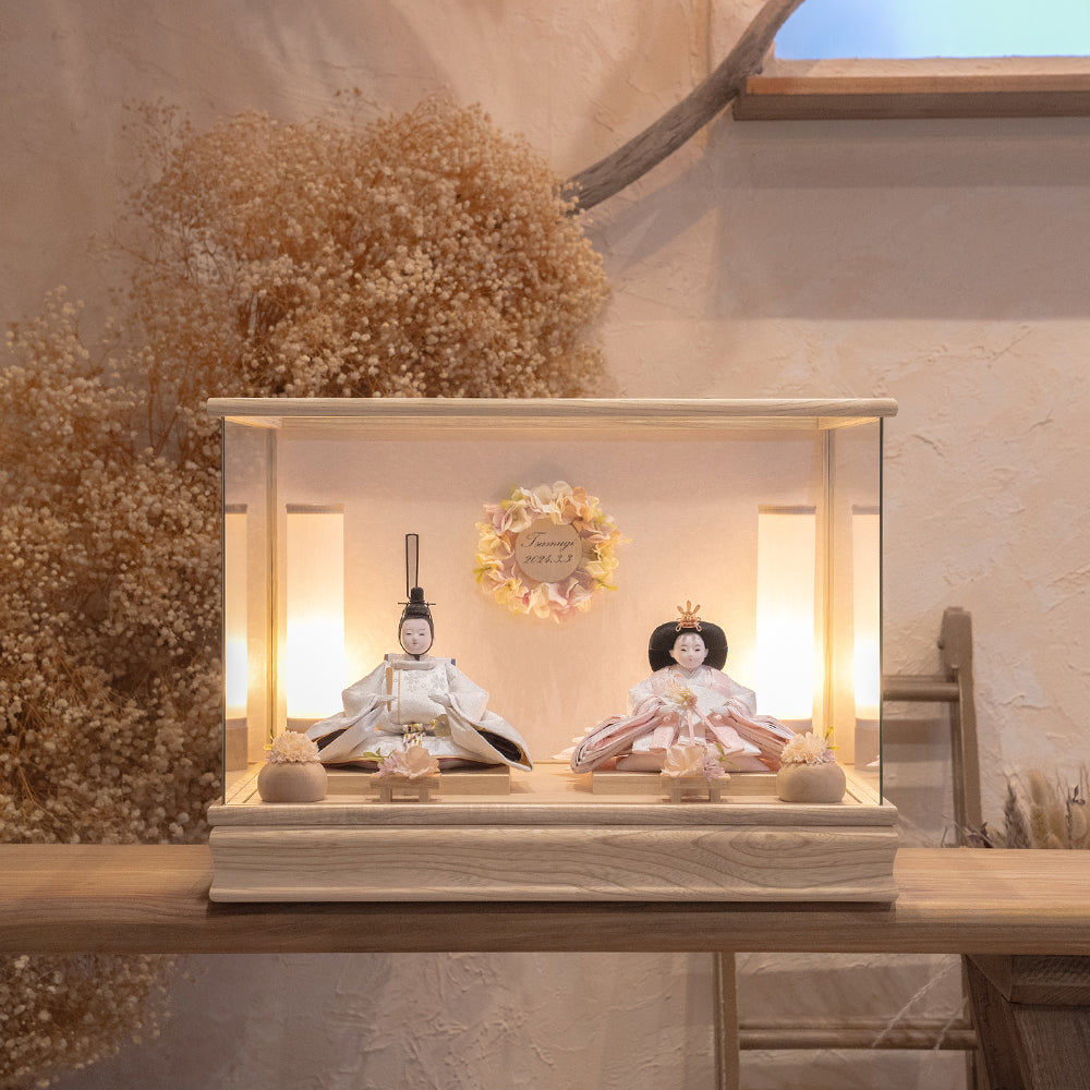 ひな祭り装飾品 ピンク 木目込み 鞠と桜 木目込親王飾り ケース飾り コンパクト 簡単 手軽 おしゃれ ひな人形 ひな祭り 雛祭り 雛飾り ひな飾りお祝い プレゼント 海外土産 桃の節句 節句飾り : 赤ちゃんデパート - 通販 - Yahoo!ショッピング