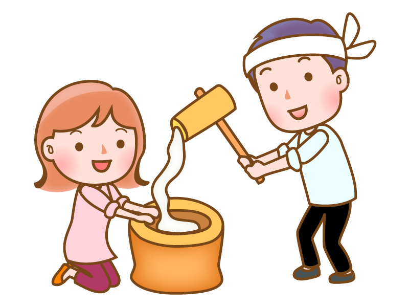 もちつき大会をお知らせするポスターの無料ポスターテンプレート 18267 - デザインAC