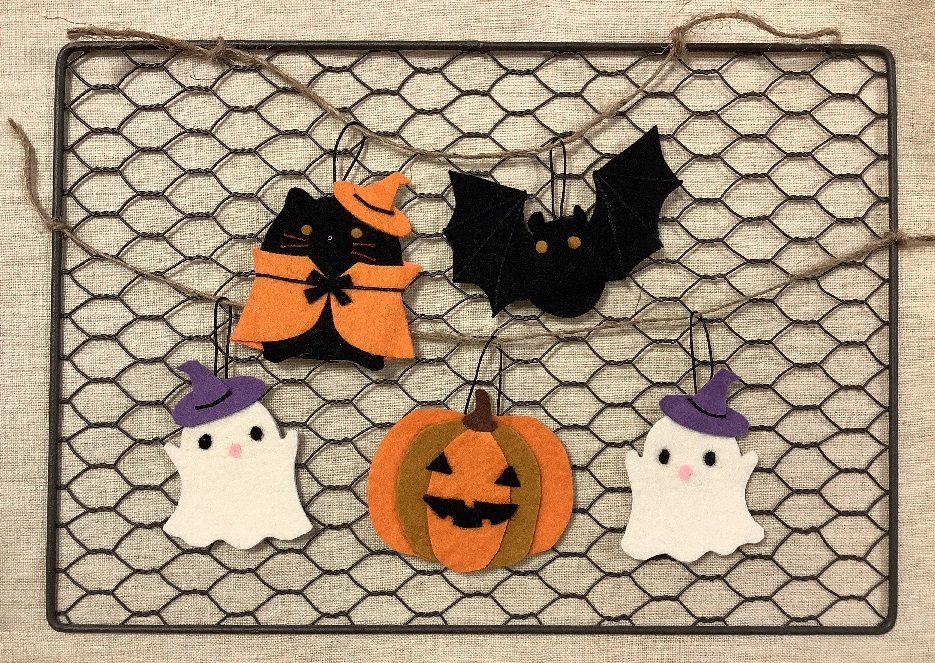 フェルトで作るハロウィンのかぼちゃガーランドの作り方Craftie Style