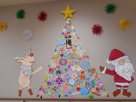 12月の壁面作成☆ - 社会福祉法人 蓬莱会