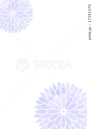 喪中はがきクリーム色背景の菊柄の無料喪中はがきテンプレート 7152 - デザインAC