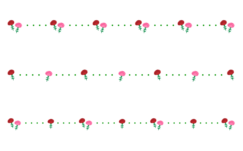 無料LINEスタンプ「母の日 カーネーション Thank you」無料LINEスタンプ