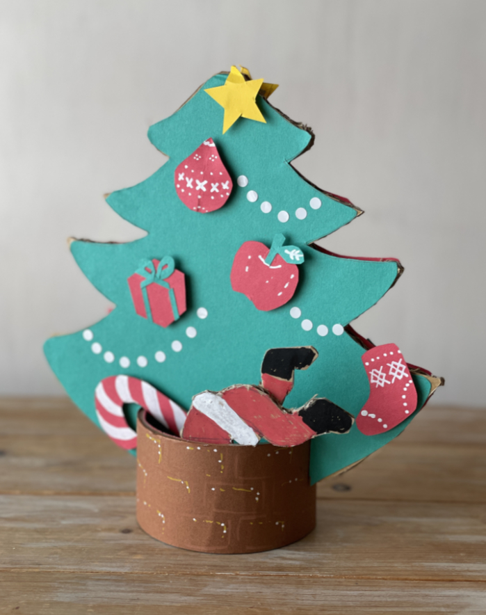 つまみ細工プレートで作るミニツリー手作りレシピクロバー株式会社