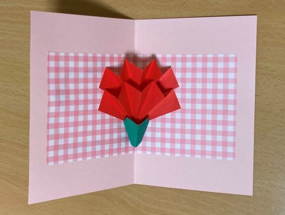 母の日ギフト 新作！手作りポップアップメッセージカード カーネーション メッセージカード ベトナムコーナー 通販15814674Creema クリーマ