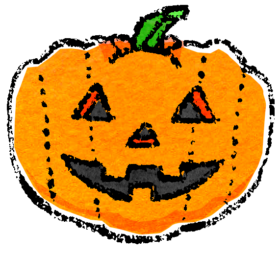 ハロウィンのかわいいイラスト カボチャ・明かり6カット- イラストくん