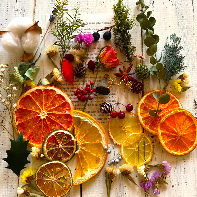 花材セット ナチュラルドライフラワー リース用花材 クリスマス・冬の手作り時間に♩ ドライフラワー Dried flower natur 通販8911408Creema クリーマ