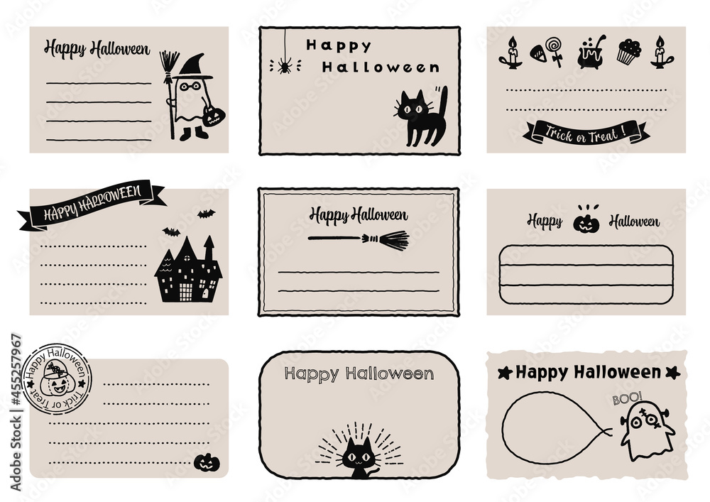 ハロウィン ポストカード - ショップ 喫茶こぐまや はがき・メッセージカード - Pinkoi