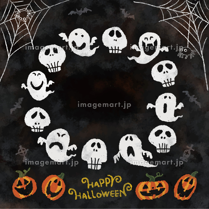 ハロウィーンの手書きのイラストのセット かわいい 秋のイラスト素材66994006- PIXTA