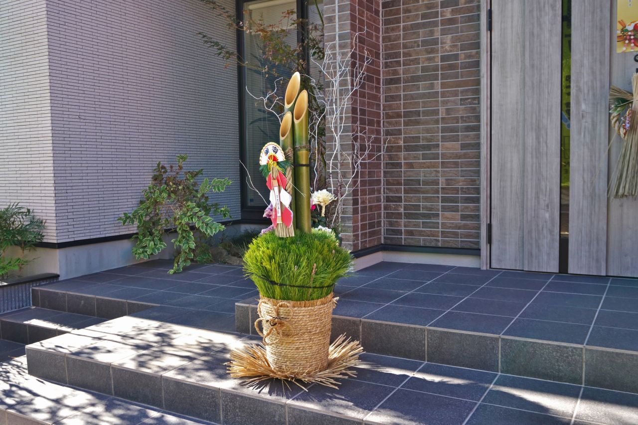 正月飾り 門松 02656000028 の写真・イラスト素材アマナイメージズ