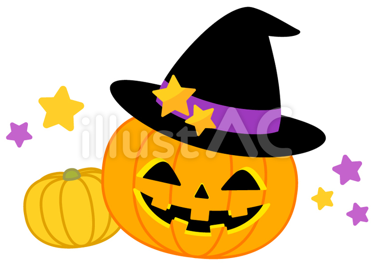 かぼちゃのお化けのバルーンのハロウィンイラスト無料のフリー素材 イラストエイト