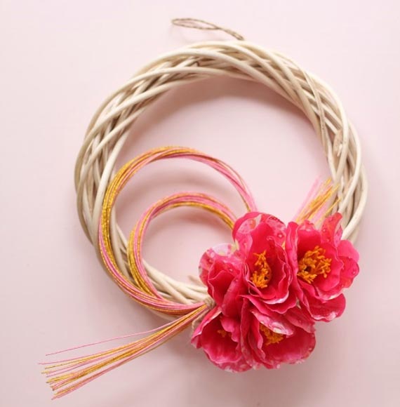 お正月リースの作り方ゆらり、家しごと。～共働き３人子育て主婦の節約ブログ