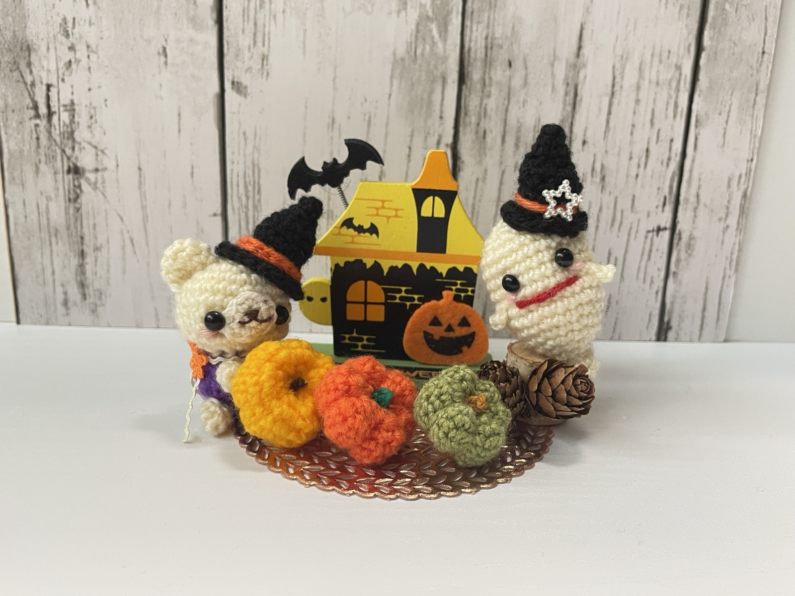 ハンドメイド あみぐるみ 女の子 着せ替え ハロウィン おばけ 2点Yahoo!フリマ 旧PayPayフリマ