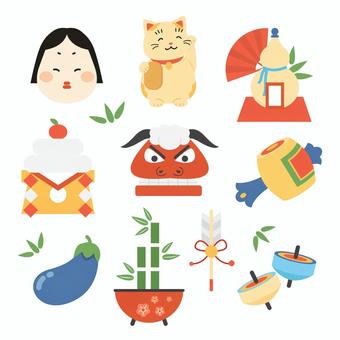 正月飾りのイラスト素材17111970- PIXTA