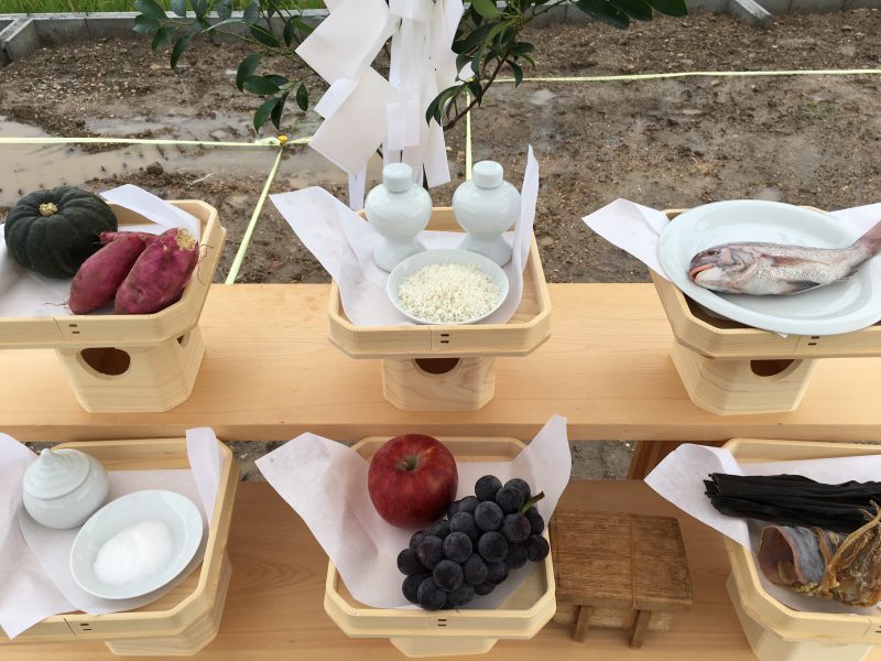 地鎮祭のお供え物を買い揃えました 県民共済住宅ブログ– オイシー生活研究所