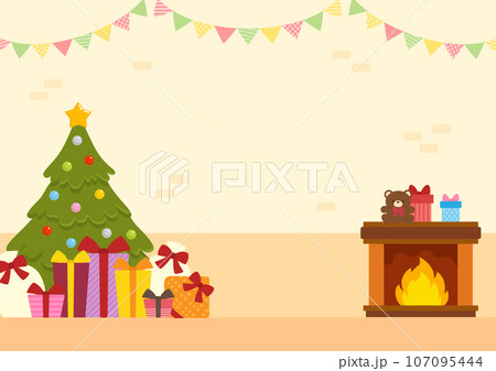 10 JPG 水彩クリスマス暖炉クリップアート居心地の良いホリデー暖炉イラストクリスマス冬の装飾アートデジタルダウンロード -Etsy 日本