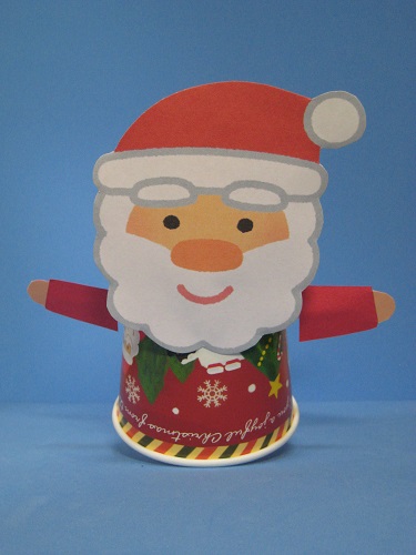 磁石で回るサンタ用イラストにっこり手作りおもちゃ