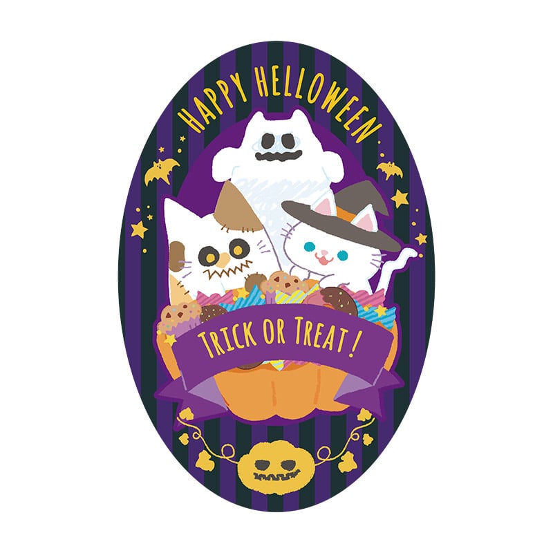 ハロウィン用 シールシモジマ ハロウィンシール リトルゴースト 007067881 1パック 32枚- アスクル